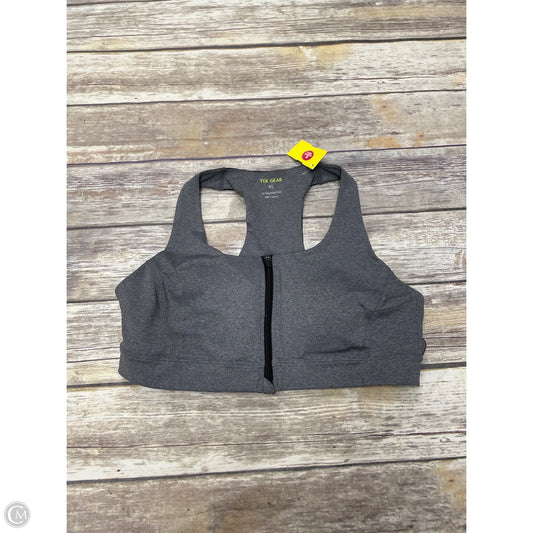 Athletic Bra By Tek Gear In Grey, Size: Xl
