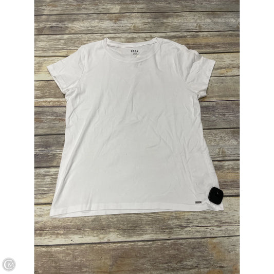 Top Short Sleeve Basic By Dkny In White, Size: Xl