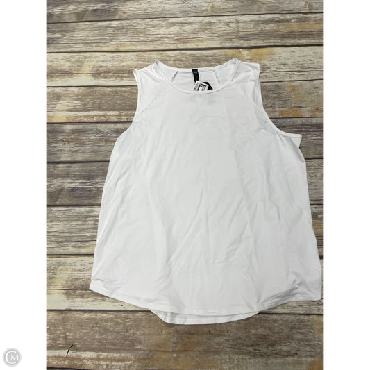 Athletic Tank Top By Skechers In White, Size: L