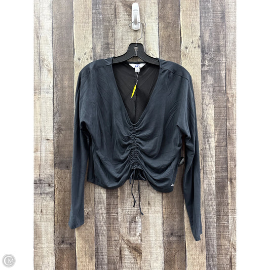 Athletic Top Long Sleeve Crewneck By Joy Lab In Black, Size: M