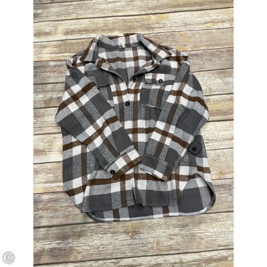 Jacket Shirt By Cme In Plaid Pattern, Size: L