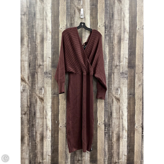 Dress Sweater By Vici In Brown, Size: Xl
