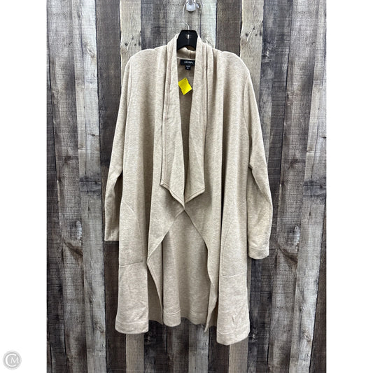 Cardigan By Karen Kane In Beige, Size: Xl