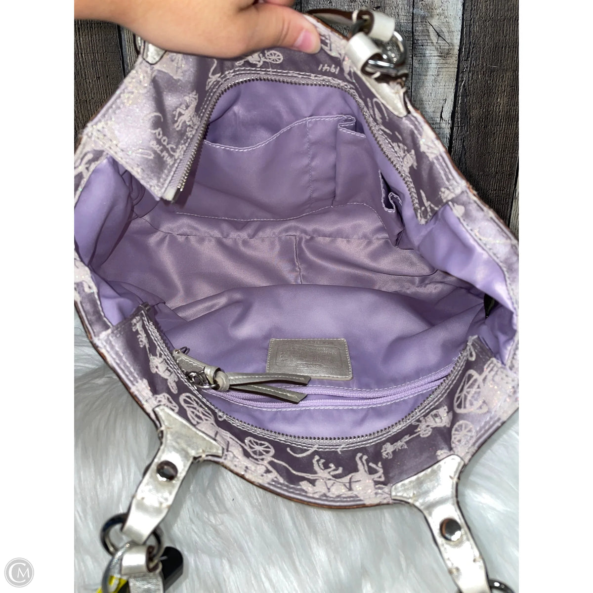 Handbag Designer By Coach, Size: Medium