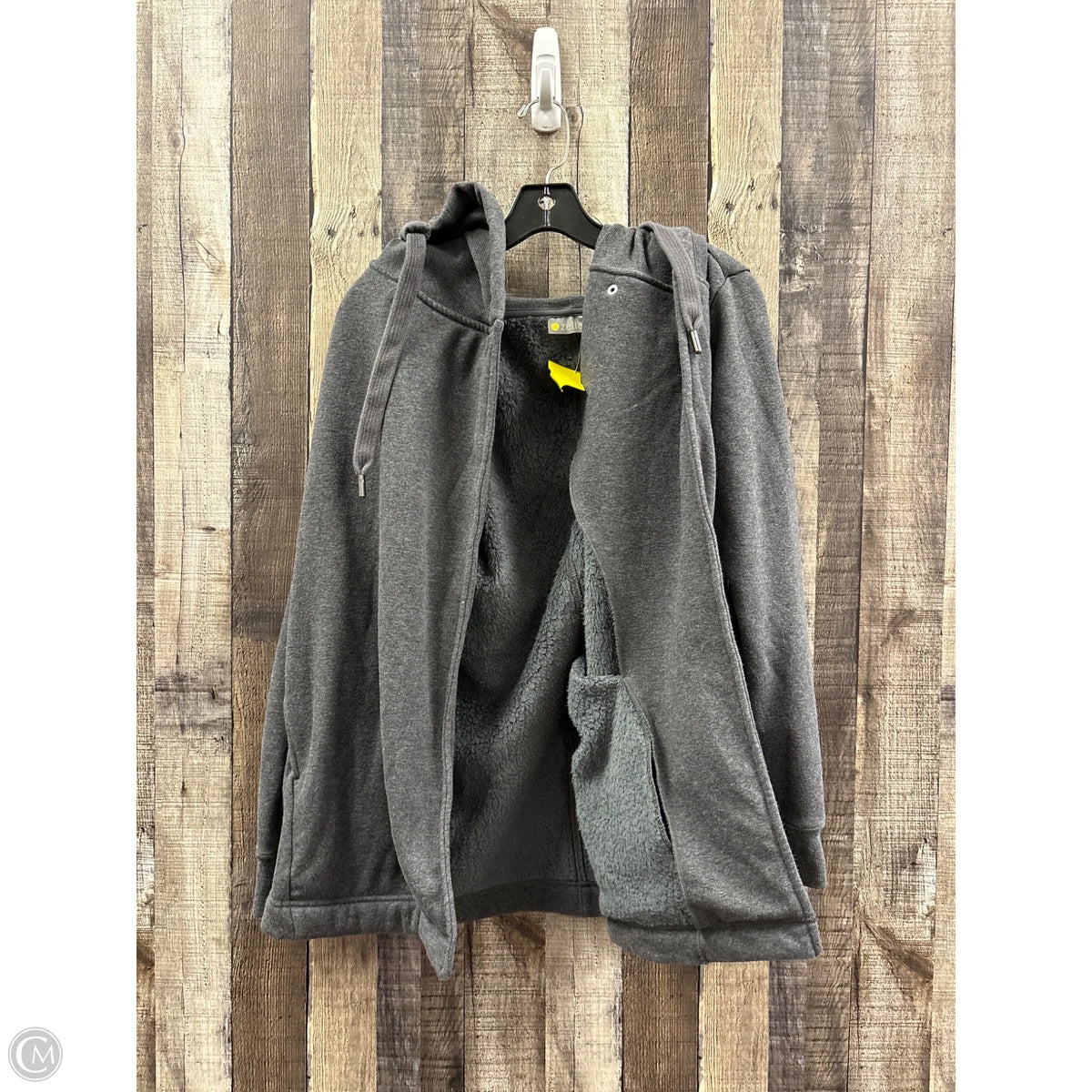 Jacket Fleece By Zella In Grey, Size: M