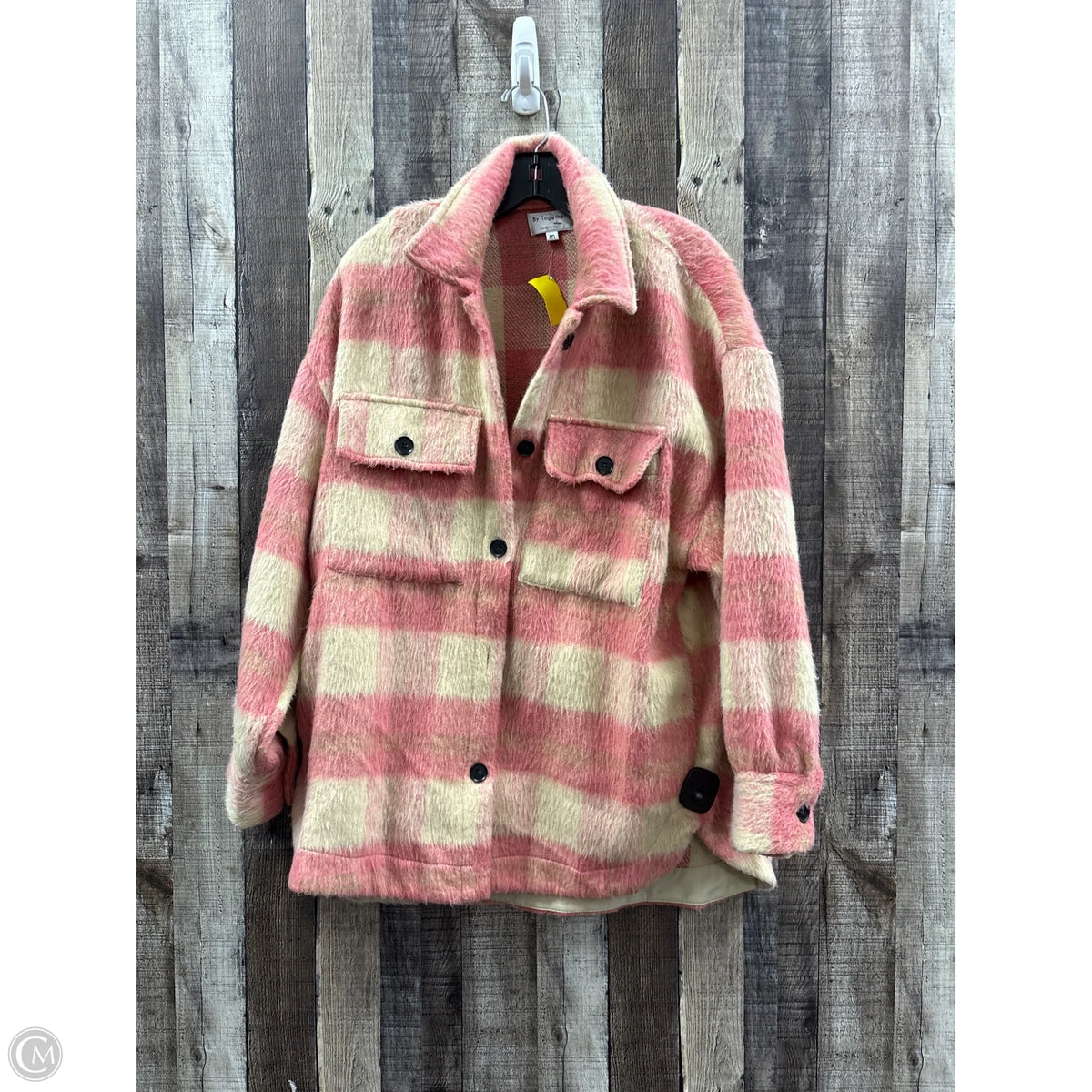 Jacket Fleece By By Together In Plaid Pattern, Size: M