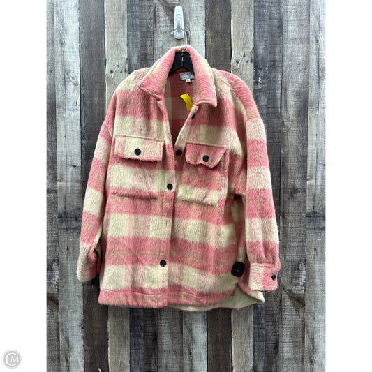 Jacket Fleece By By Together In Plaid Pattern, Size: M