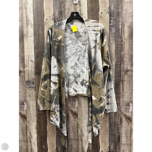 Cardigan By Belle In Tie Dye Print, Size: 3x