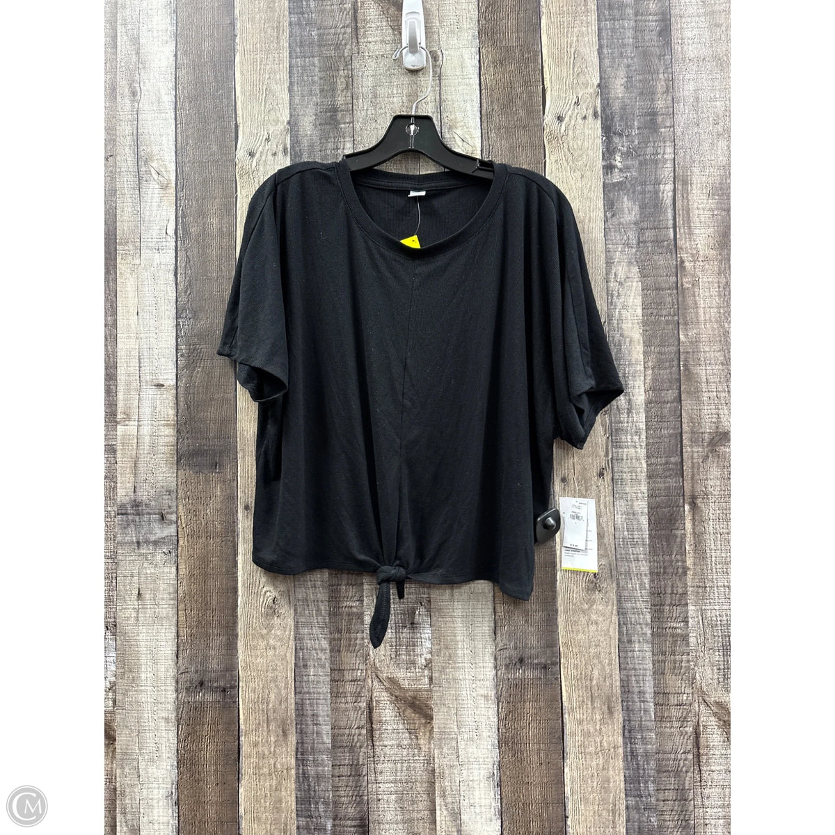 Top Short Sleeve Basic By Old Navy In Black, Size: L