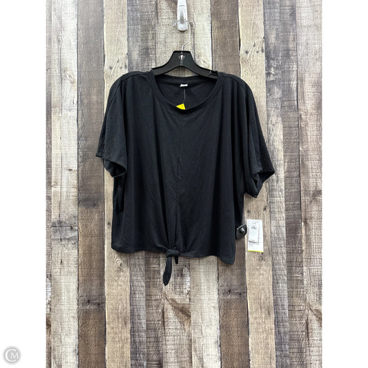 Top Short Sleeve Basic By Old Navy In Black, Size: L