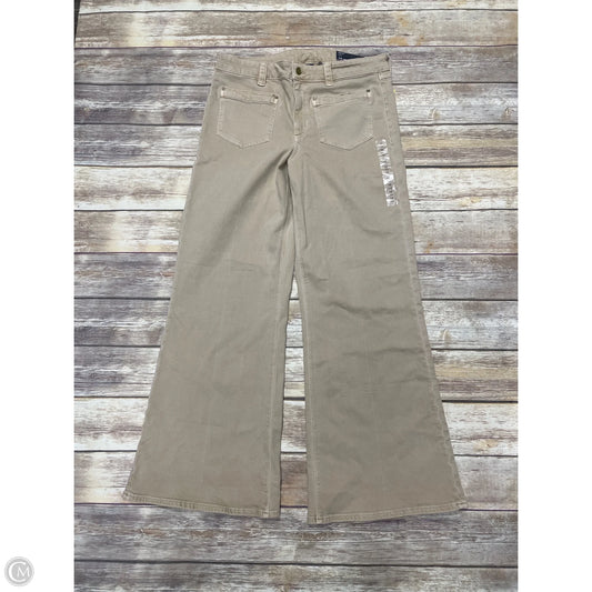 Jeans Wide Leg By American Eagle In Tan Denim, Size: 12l