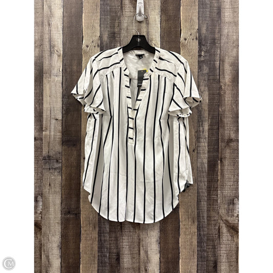 Top Short Sleeve By Torrid In Striped Pattern, Size: M