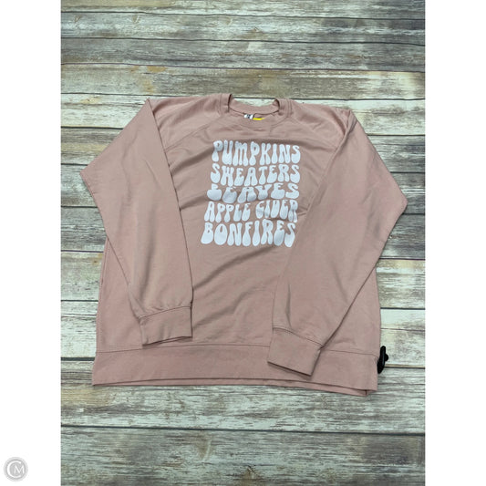 Sweatshirt Crewneck By Independent In Peach, Size: 2x