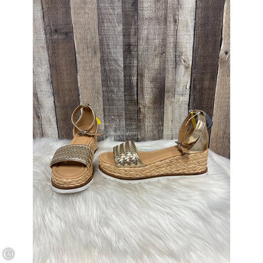 Sandals Heels Platform By Dolce Vita In Gold, Size: 8
