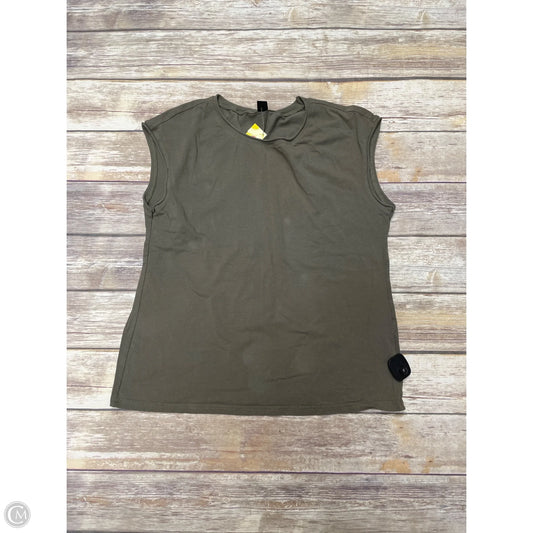 Top Sleeveless Basic By Shein In Green, Size: L