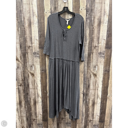 Dress Casual Maxi By Matilda Jane In Grey, Size: Xl