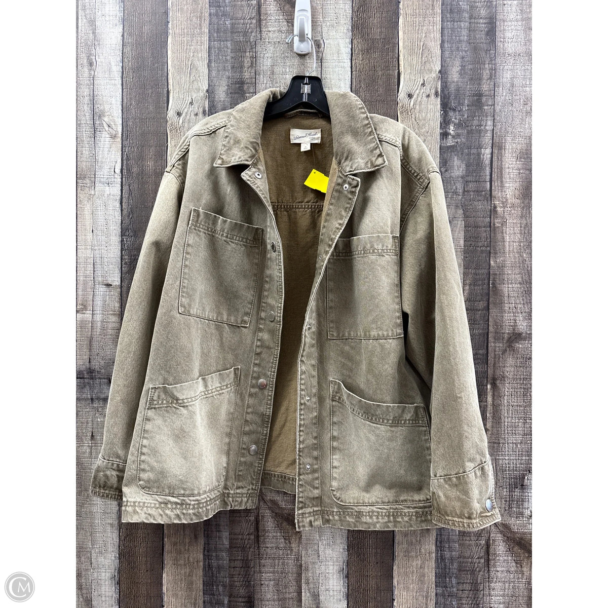 Jacket Denim By Universal Thread In Brown Denim, Size: M