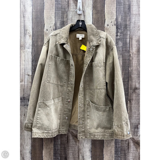 Jacket Denim By Universal Thread In Brown Denim, Size: M