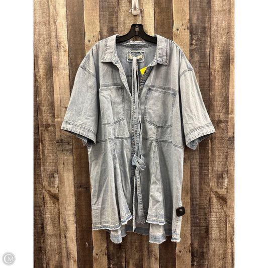 Dress Casual Midi By We The Free In Blue Denim, Size: Xl