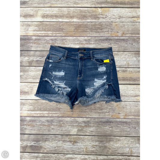 Shorts By Judy Blue In Blue Denim, Size: Xl