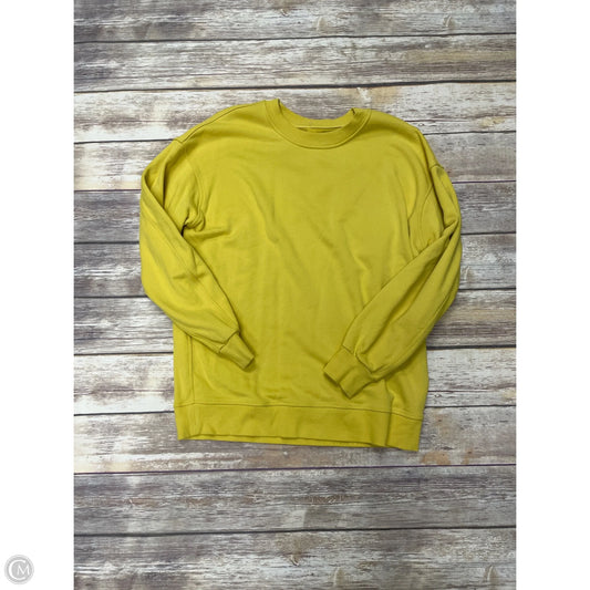 Athletic Sweatshirt Crewneck By Lululemon In Yellow, Size: S