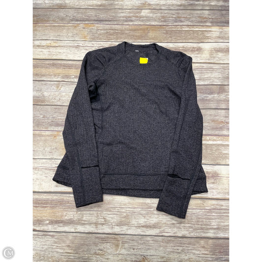 Athletic Top Long Sleeve Crewneck By Lululemon In Black, Size: 10