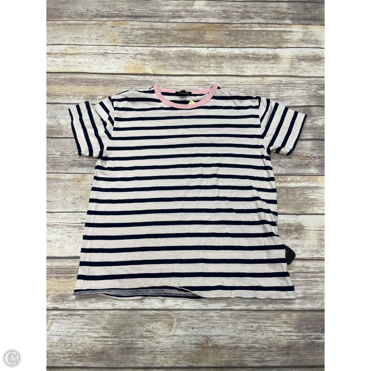 Top Short Sleeve By J. Crew In Striped Pattern, Size: S