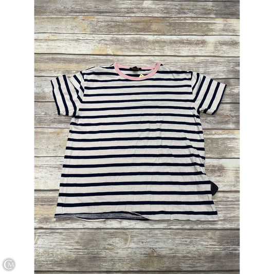 Top Short Sleeve By J. Crew In Striped Pattern, Size: S