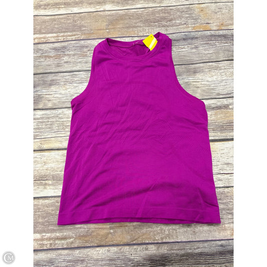 Athletic Tank Top By Lululemon In Pink, Size: S