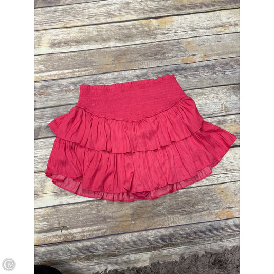 Skirt Mini & Short By Mustard Seed In Pink, Size: M