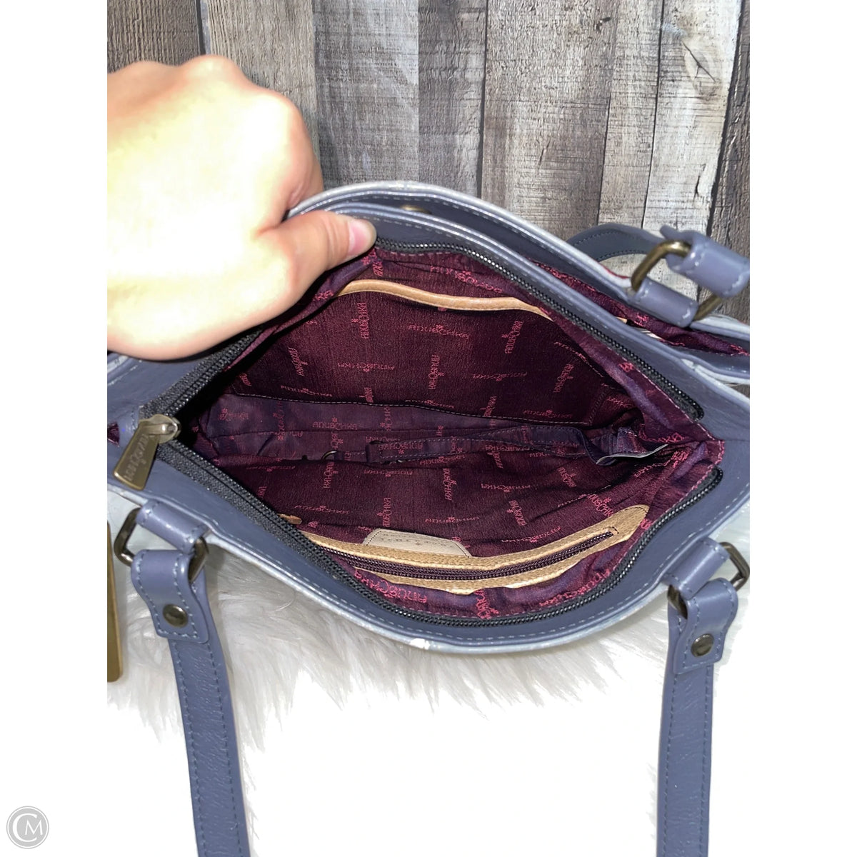 Handbag By Anuschka, Size: Medium