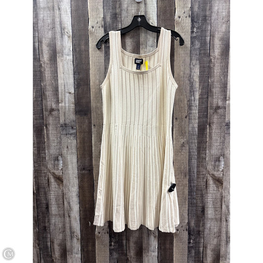 Dress Casual Midi By Lands End In Tan, Size: L