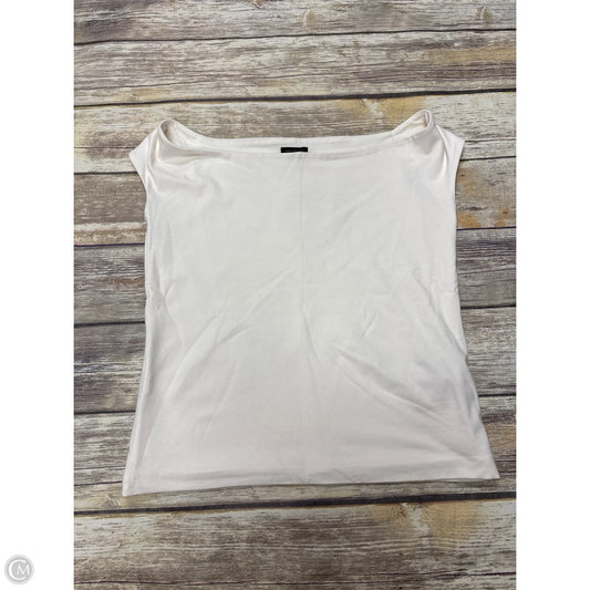 Top Sleeveless By Ann Taylor In Ivory, Size: Lp
