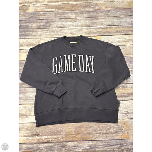 Sweatshirt Crewneck By Abercrombie And Fitch In Grey, Size: S