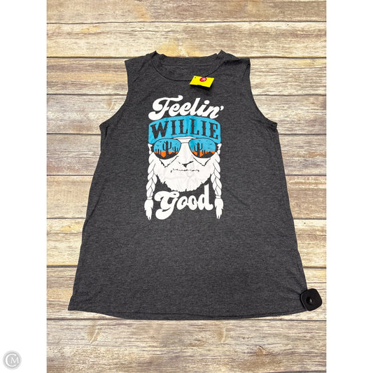 Top Sleeveless Basic By Cmf In Grey, Size: M