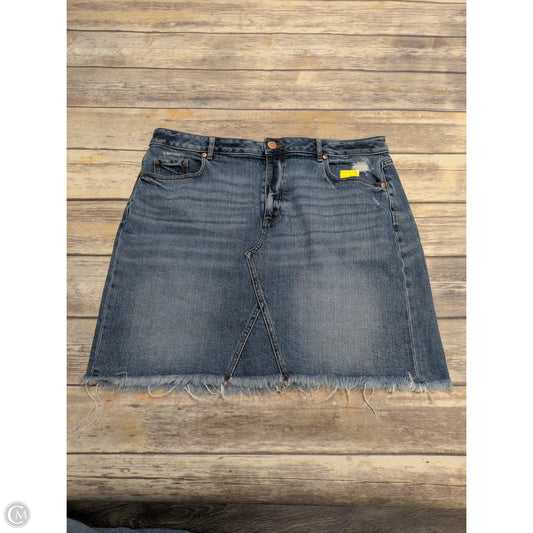 Skirt Midi By Loft In Blue Denim, Size: 14