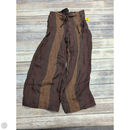 Pants Wide Leg By Zara In Brown, Size: L