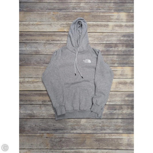 Athletic Sweatshirt Hoodie By The North Face In Grey, Size: S