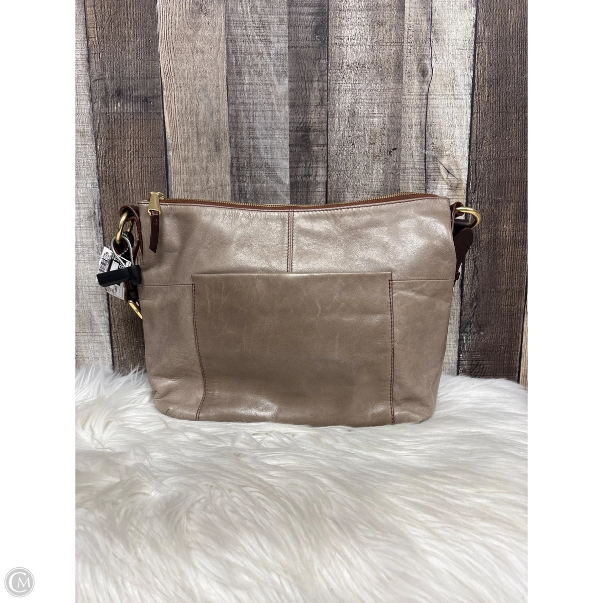 Handbag Leather By Hobo Intl, Size: Large