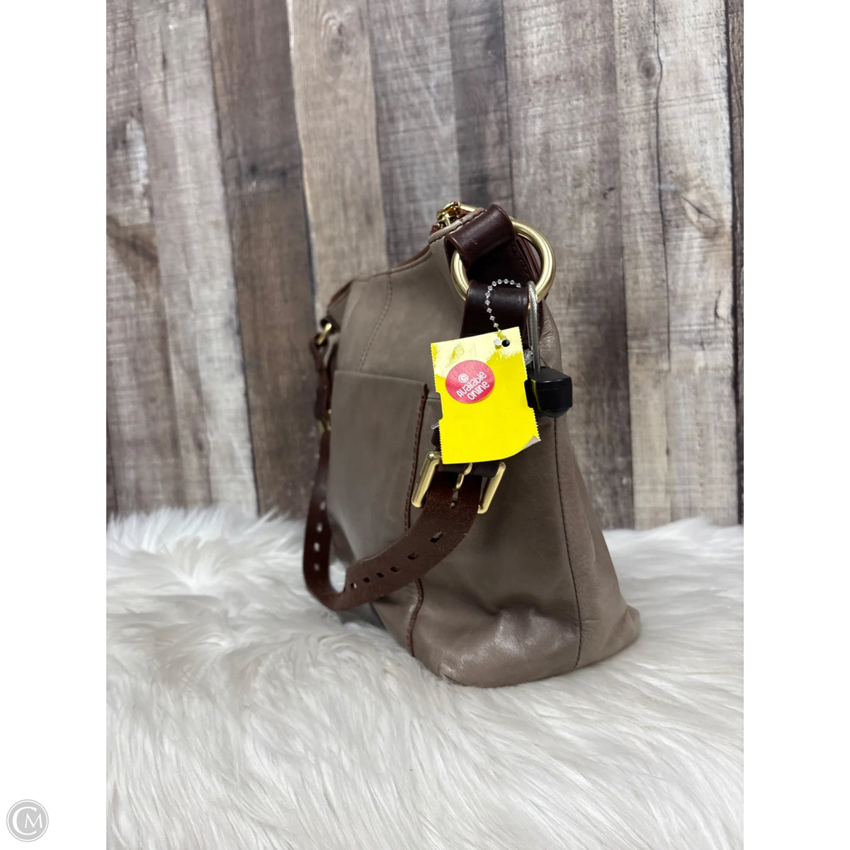 Handbag Leather By Hobo Intl, Size: Large
