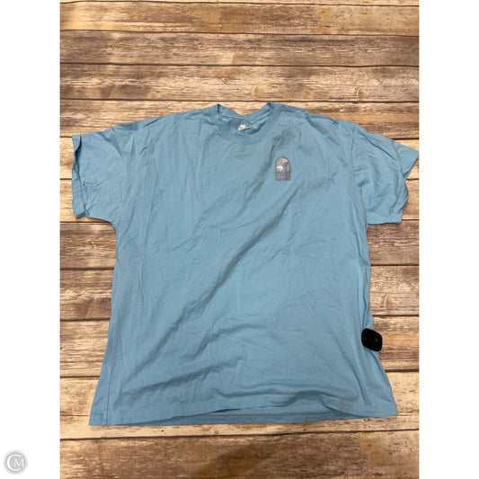 Athletic Top Short Sleeve By Nike In Blue, Size: Xl