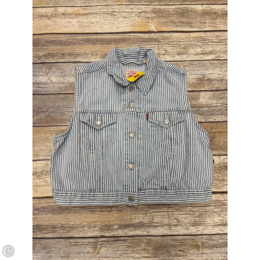 Vest Other By Levis In Blue Denim, Size: Xl