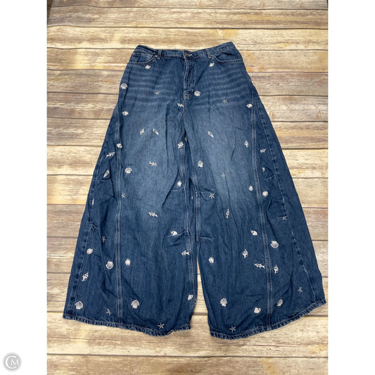 Jeans Wide Leg By We The Free In Blue Denim, Size: 14
