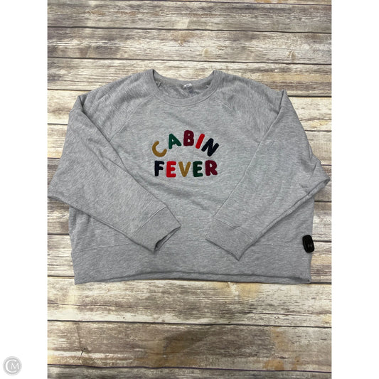 Sweatshirt Crewneck By Lou And Grey In Grey, Size: Xl