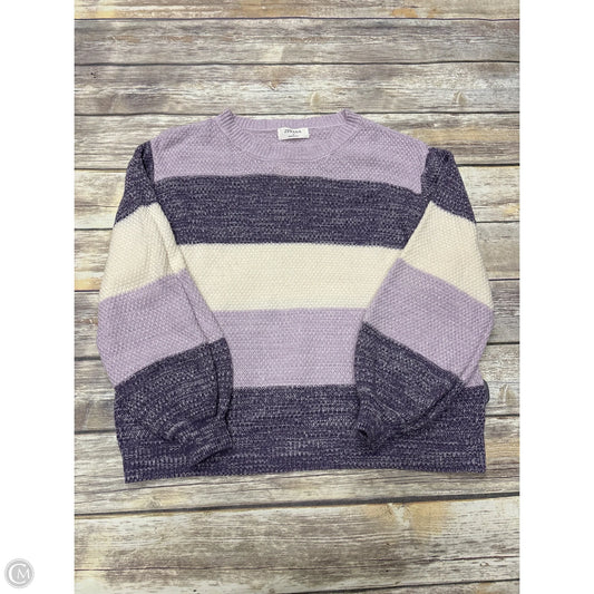 Sweater By Zenana In Purple, Size: L
