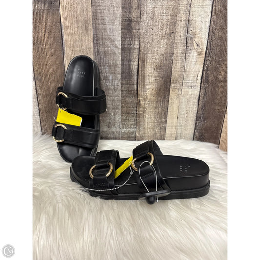 Sandals Heels Platform By A New Day In Black, Size: 9