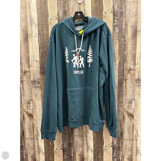 Sweatshirt Hoodie By Cme In Teal, Size: 3x
