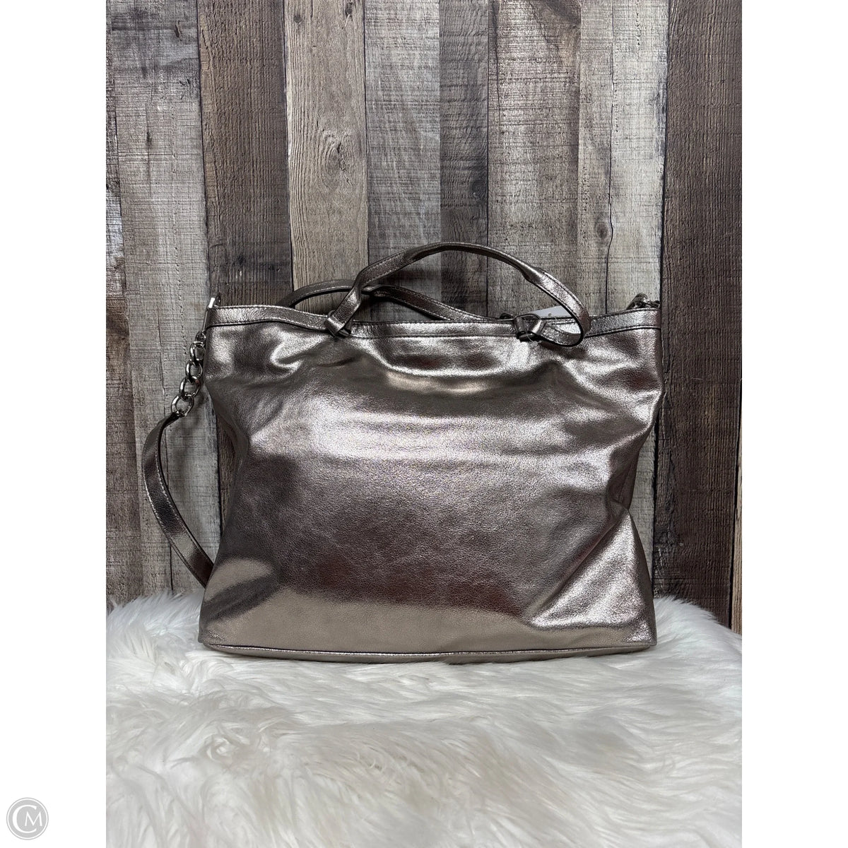 Handbag Leather By Michael By Michael Kors, Size: Large