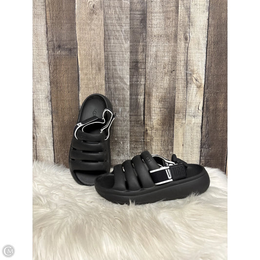 Sandals Designer By Ugg In Black, Size: 6