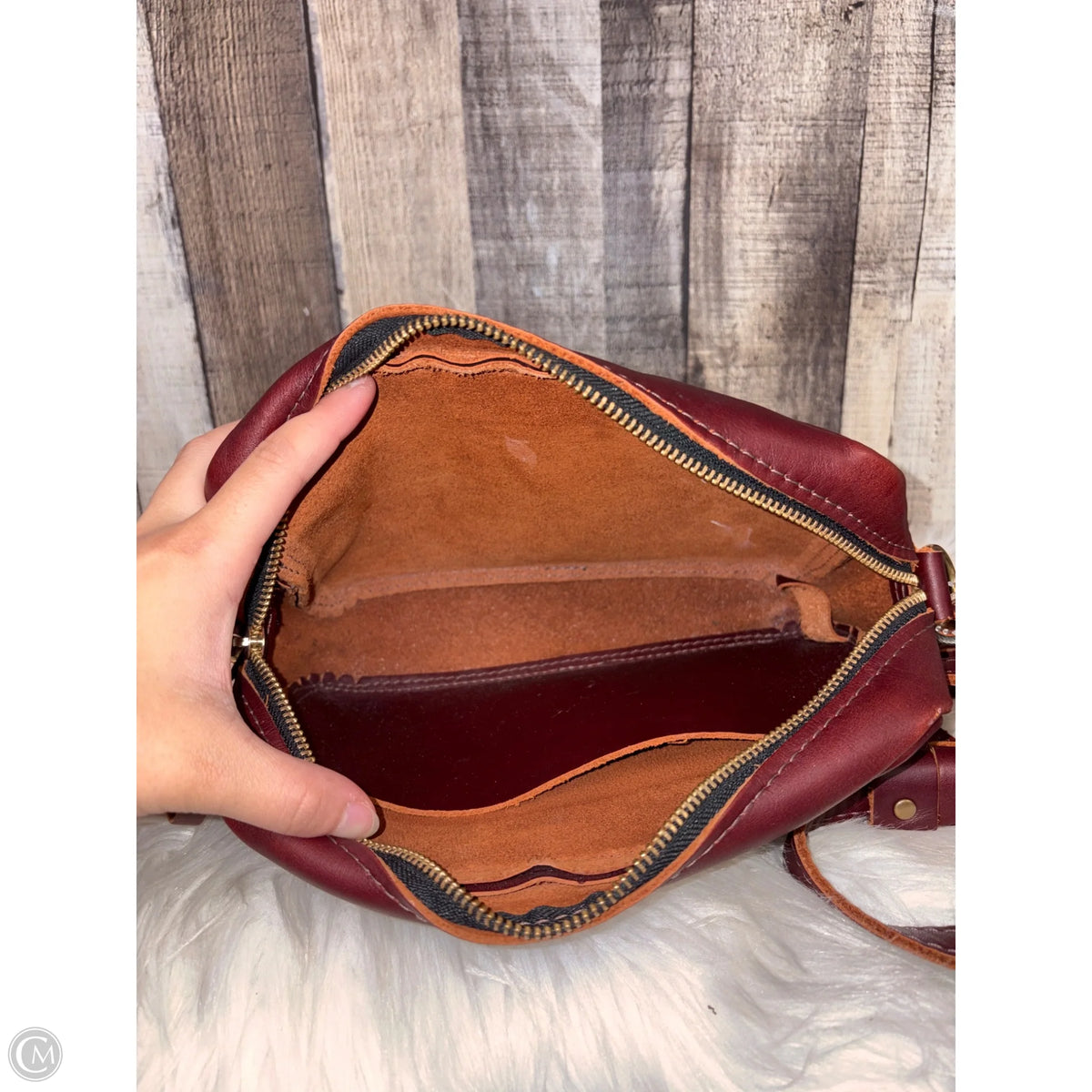 Crossbody Leather By Portland Leather, Size: Medium
